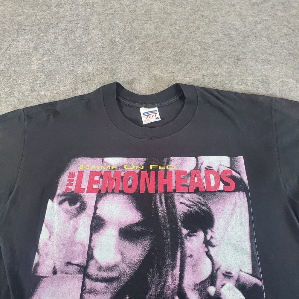 Vintage The Lemonheads Shirt Mens XL Black 90s Come On Feel Band Tee Rare 1993 - Picture 2 of 12